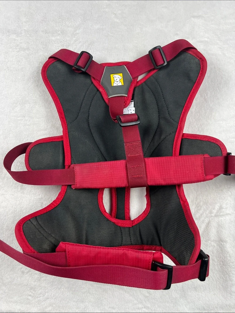 Ruffwear Web Master Dog Harness Medium Red Padded Handle Aluminum V-Ring Hiking